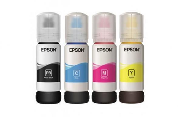 изображение Оригинальные чернила для Epson L3258 (65мл, Black - 103 KEY, Cyan, Magenta, Yellow - 004 KEY)